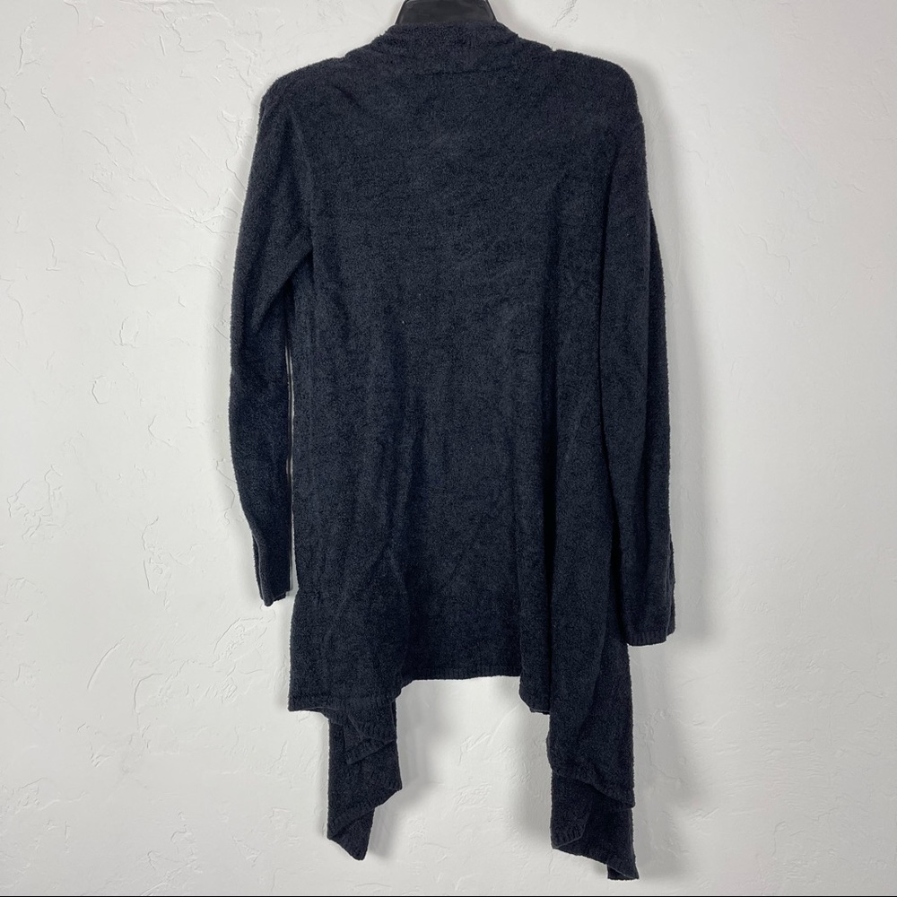 Barefoot Dreams Cardigan Sweater Bamboo Chic Lite Solid Black - Picture 2 of 5